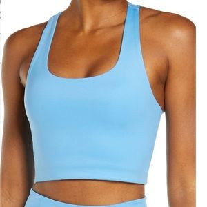 GIRLFRIEND COLLECTIVE, Paloma Racerback Bra, Haze Blue Limited Edition, Size L